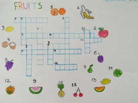 Кроссворд по английскому языку "Fruits"