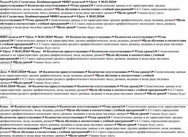 Обложка для материала 6классСтатистические данные и их характеристики: среднее арифметическое, мода, медиана, размах