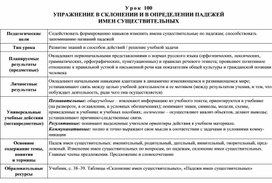 Разработка урока по русскому языку в 3 классе на тему: УПРАЖНЕНИЕ В СКЛОНЕНИИ И В ОПРЕДЕЛЕНИИ ПАДЕЖЕЙ ИМЕН СУЩЕСТВИТЕЛЬНЫХ