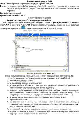 Обложка для материала ПР_Основы работы с графическим редактором AutoCAD