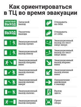 Обложка для материала как ориентироваться в тц при эвакуации