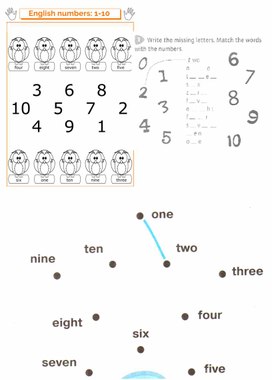 Счет от 1-10 для 2 класса