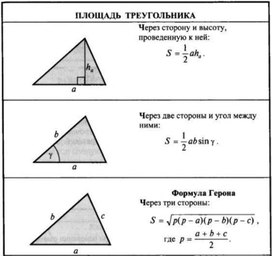 Найдите площадь треугольника изображенного на рисунке 10