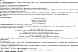 Обложка для материала Конспект НОД по рисованию на тему: Идёт дождь"