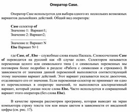 Обложка для материала Оператор Case