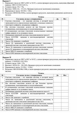 Обложка для материала СРС по теме Система счисления