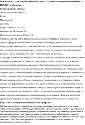 Обложка для материала Проделанная работа за год