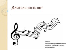 Обложка для материала Длительности нот