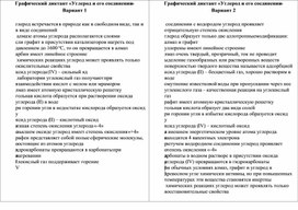 Обложка для материала Графический диктант "Углерод и его соединения"