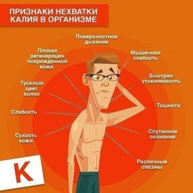 Обложка для материала нехватка калия в организме