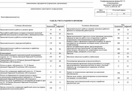 Обложка для материала ТАБЕЛЬ УЧЕТА РАБОЧЕГО ВРЕМЕНИ