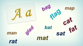 Карточки  "Чтение буквы Аа" (2 класс, английский язык)