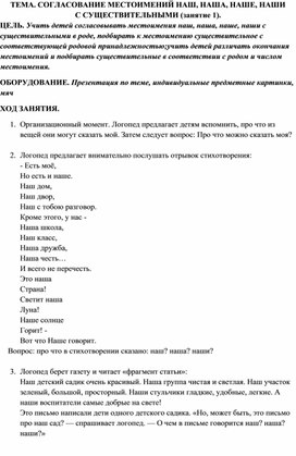 Тема с презентацией для подготовительной группы