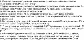 Обложка для материала Физика 10 класс_Магнитное поле_Магнитная индукция_ задачи