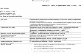 Технологическая карта урока английского языка в 11 классе по теме:" Стресс"