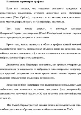 Обложка для материала Изменение параметров графика