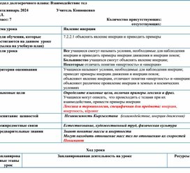 Обложка для материала КСП Инерция