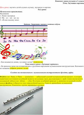 Обложка для материала Тема урока: Звучащие картины.