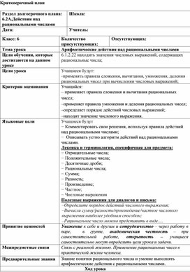 Обложка для материала 15.Арифметические действия над рациональными числами.Вариант 2