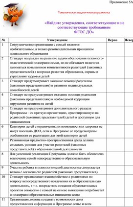 Методическая разработка "Разминка"