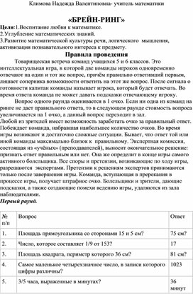 Обложка для материала Брейн-ринг.