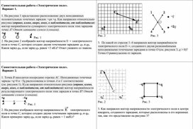 Материалы к уроку "Электрическое поле. Напряженность электрического поля"