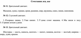 Обложка для материала диктант по рускому языку Сочетания жи