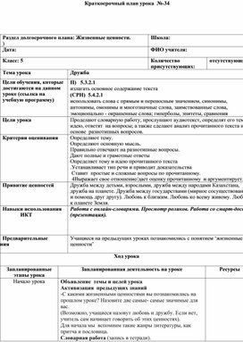 Обложка для материала Русский язык 5 класс Тема урока: "Дружба"
