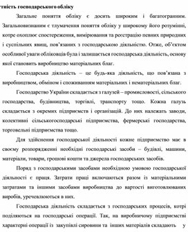Обложка для материала Сутність господарського обліку