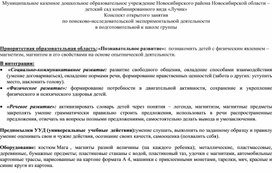 Конспект открытого занятия по поисково-исследовательской экспериментальной деятельности в подготовительной к школе группы