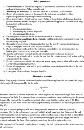Обложка для материала 17“Study of the flight distance-angle of departure relationship”