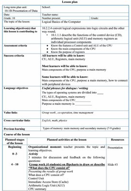 Basics of the Computer_lesson_plan_2 variant