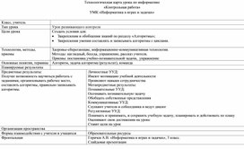 Обложка для материала Конспект урока информатики в 3 классе "Контрольная работа" УМК "Информатика в играх и задачах"