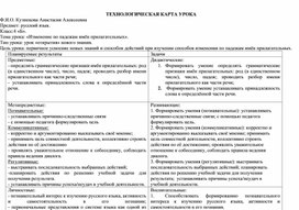 Обложка для материала Технологическая карта урока