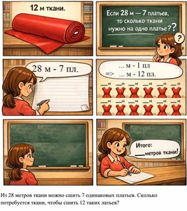 Обложка для материала Комикс к задаче 4 класс