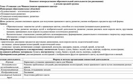 Конспект непосредственно образовательной деятельности (по рисованию) с детьми средней группы Тема «Угощение для Мишки (поиски оранжевого цвета)»