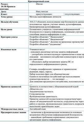Обложка для материала Методы идентификации личности_краткосрочный-план