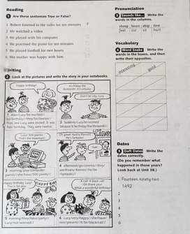 Раздаточный материал по английскому языку ( 5-6 класс)