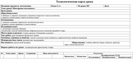 Обложка для материала Технологическая карта урока математики во 2 классе "Повторение изученного"