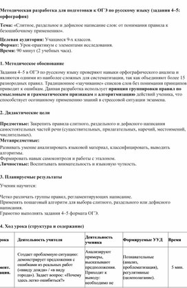 Обложка для материала Методическая разработка для подготовки к ОГЭ по русскому языку (задания 4–5: орфография)