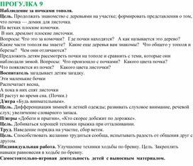 Апрель. Прогулка № 9