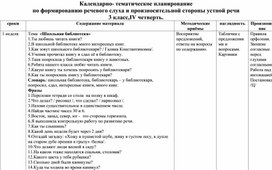 Обложка для материала КПТ по формированию речевого слуха 3-ий класс