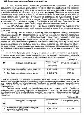 Обложка для материала Облік використання прибутку підприємства