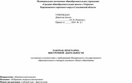 Обложка для материала Внеурочная деятельность 9 класс