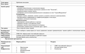 План - конспект урока по английскому языку в 11 классе "Проблемы молодежи"