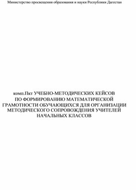 Обложка для материала Кейсы Математическая грамотность