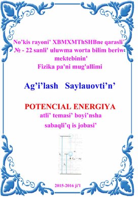 POTENCiAL ENERGJYA