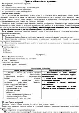 Обложка для материала Проект «Новогодние игрушки»