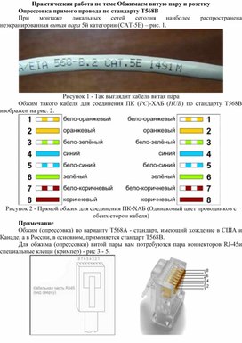 Обложка для материала ПР по теме Обжимаем витую пару и розетку