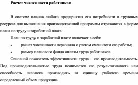 Обложка для материала Расчет численности работников